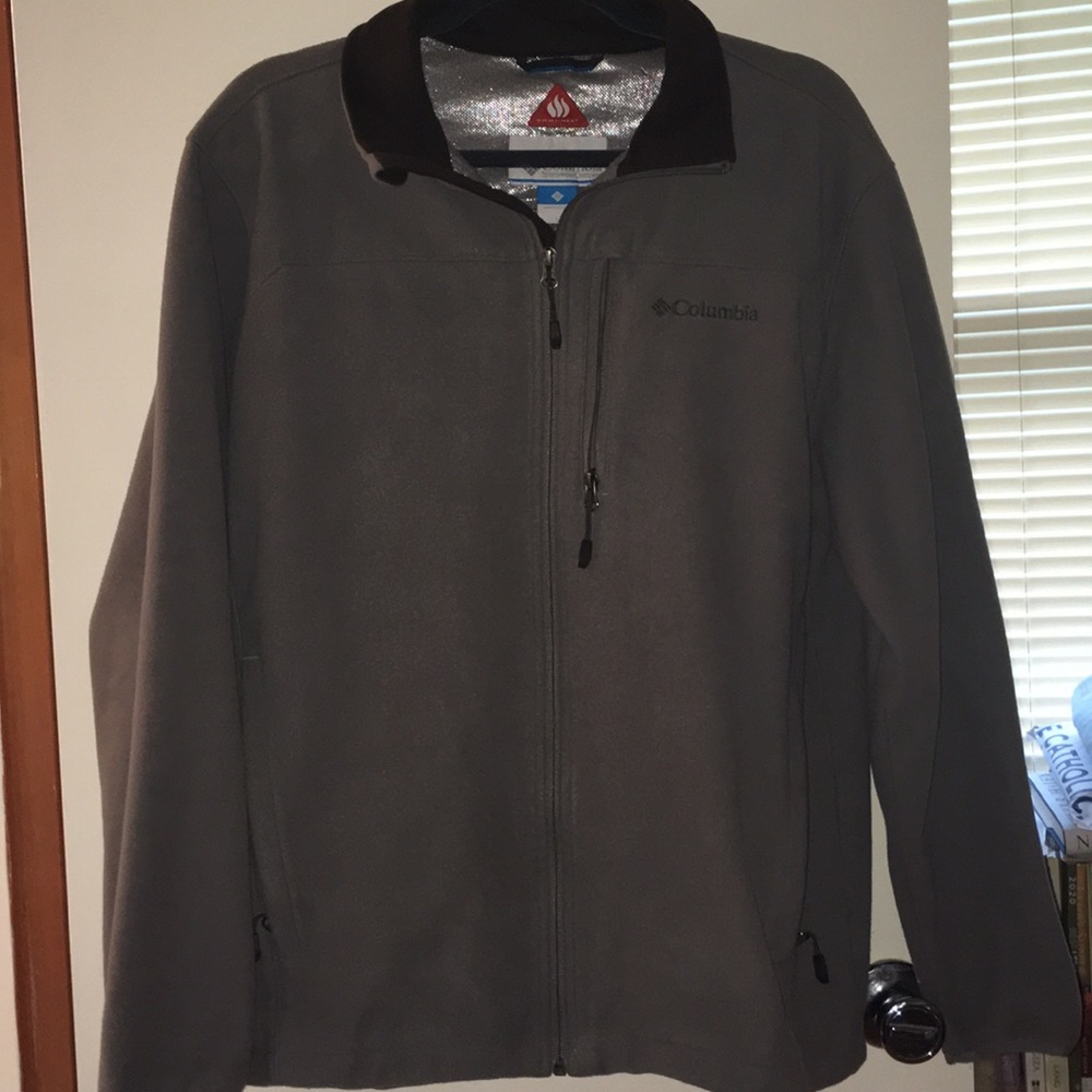 Grey Columbia front zippered jacket